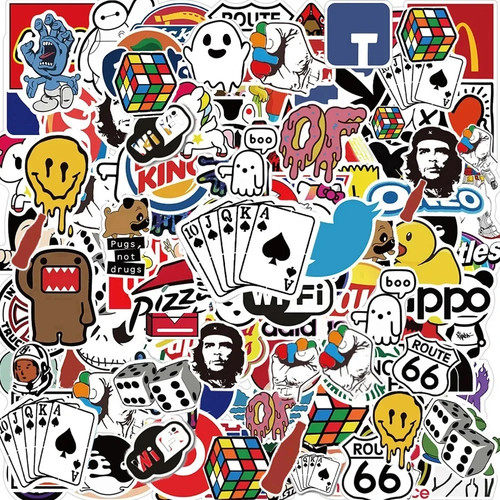 Brand logo stickers pack - brand, 50